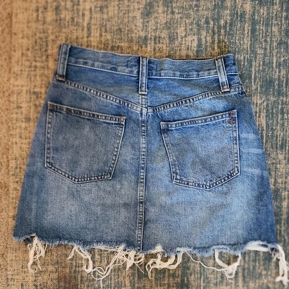 Madewell A line Denim  skirt size 26 - Picture 6 of 14